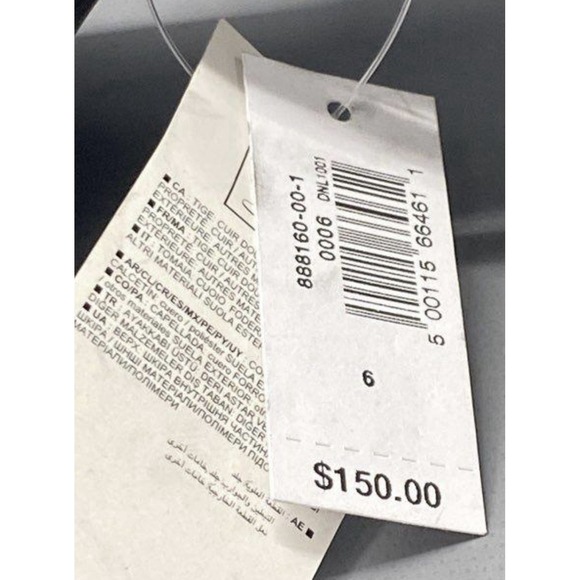 Banana Republic Open Toe Ankle Strap Sandals Black Leather Size 6‎ New with Tags - Picture 2 of 6